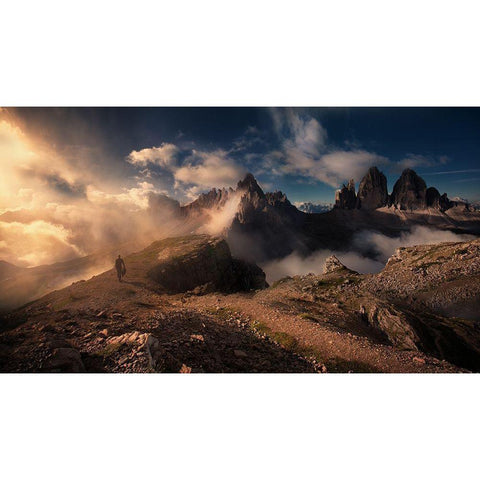 Way... Black Modern Wood Framed Art Print by Mikhaliuk, Siarhei