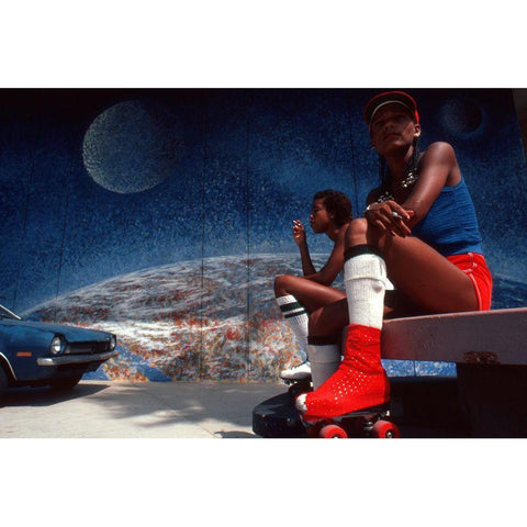 Venice-L.A. (From The Series Qamerican Symbolsq) White Modern Wood Framed Art Print by Matthes, Dieter