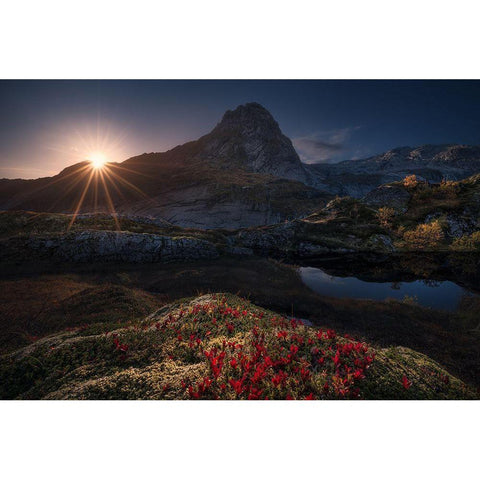 Lost Mountain Black Modern Wood Framed Art Print by F. Turienzo, Carlos