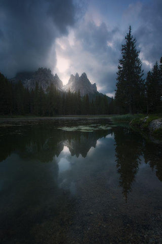 Antorno Black Ornate Wood Framed Art Print with Double Matting by Garcia Delgado, Guillermo