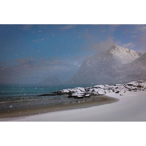 Lofoten Mood White Modern Wood Framed Art Print by Popan, Adrian