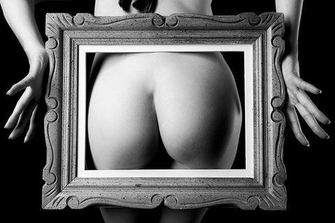 Picture Perfect White Modern Wood Framed Art Print with Double Matting by McCracken, David