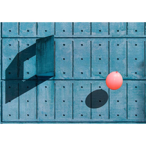 Another Balloon Black Modern Wood Framed Art Print with Double Matting by Schuster, Inge