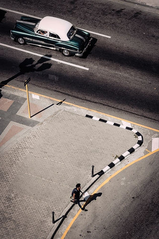 Prado Black Ornate Wood Framed Art Print with Double Matting by Bauer, Andreas