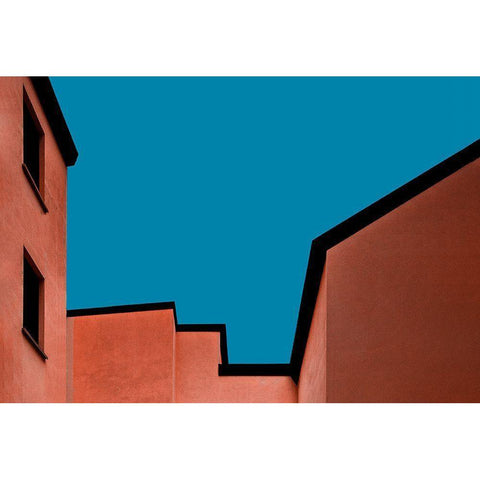 Architecture Bologna Black Modern Wood Framed Art Print with Double Matting by Schuster, Inge