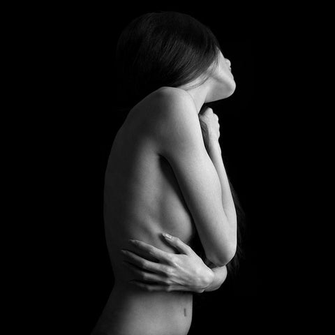 Feathers - Ii Gold Ornate Wood Framed Art Print with Double Matting by Kostadinov, Bobby