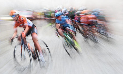 Breakaway White Modern Wood Framed Art Print with Double Matting by Urlings, Lou