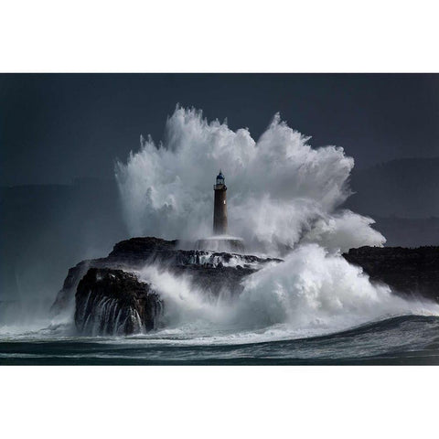 Comb Black Modern Wood Framed Art Print with Double Matting by Concepcion Alvarado, Jesus