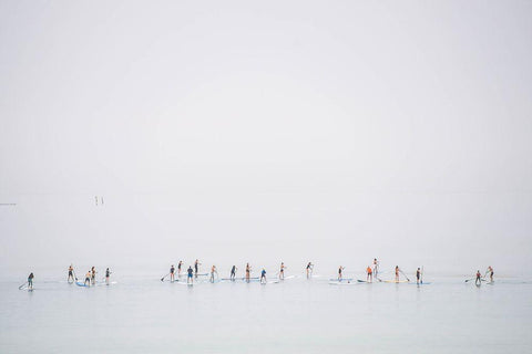 Floating Mirage Black Ornate Wood Framed Art Print with Double Matting by Raif, Joshua