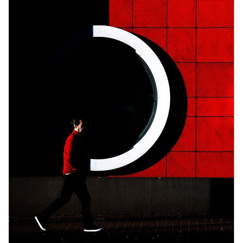 Untitled White Modern Wood Framed Art Print by Niemiec, Anna