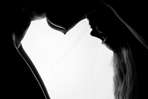 Shape White Modern Wood Framed Art Print with Double Matting by D. Pop, Ovi