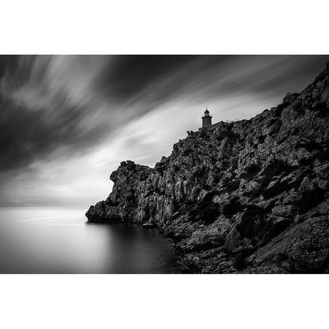 By The Sea 048 Gold Ornate Wood Framed Art Print with Double Matting by Digalakis, George