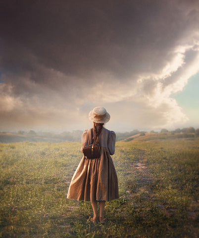 Untitled Black Ornate Wood Framed Art Print with Double Matting by Melik-Nubarova, Svetlana