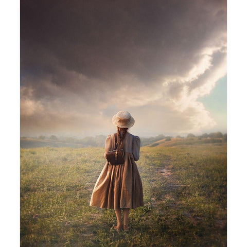 Untitled Black Modern Wood Framed Art Print with Double Matting by Melik-Nubarova, Svetlana