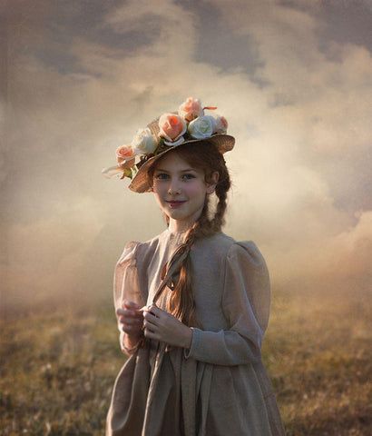 ***** White Modern Wood Framed Art Print with Double Matting by Melik-Nubarova, Svetlana