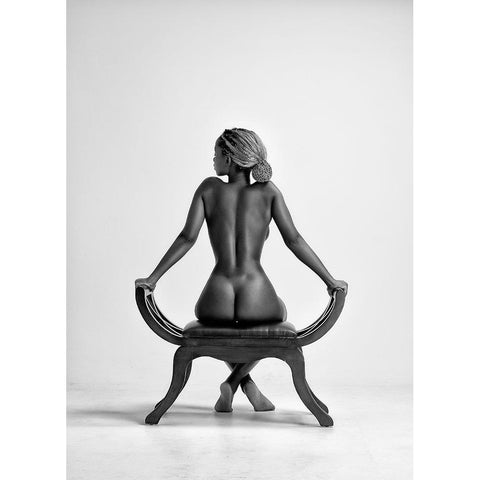 Dark Seat Black Modern Wood Framed Art Print by Catchlight Studio