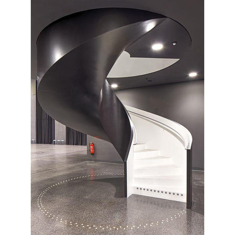 Futurium-Berlin Black Modern Wood Framed Art Print with Double Matting by Fleckenstein, Martin