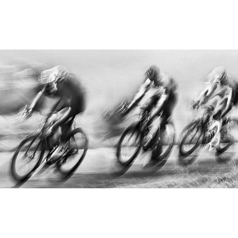 Pursuit Black Modern Wood Framed Art Print by Urlings, Lou