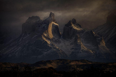 Towers White Modern Wood Framed Art Print with Double Matting by Svoboda Mqep, Peter