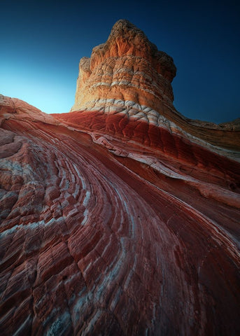 Lollipop Rock White Modern Wood Framed Art Print with Double Matting by Pablo de, Juan