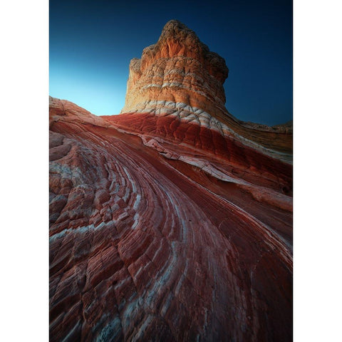 Lollipop Rock White Modern Wood Framed Art Print by Pablo de, Juan