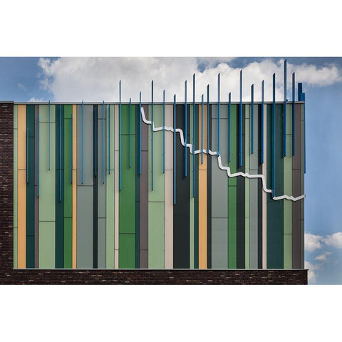 The Coloured Corner Black Modern Wood Framed Art Print with Double Matting by Luycx, Theo