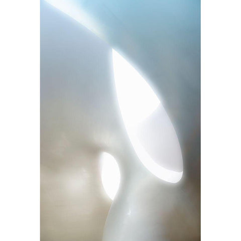 Organic Shapes White Modern Wood Framed Art Print by Van Son, Greetje