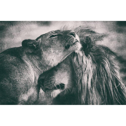 Love Black Modern Wood Framed Art Print by Alnaser, Mohammed