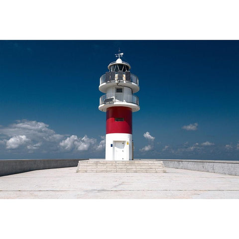 Cabo Ortegal Lighthouse-Spain. Black Modern Wood Framed Art Print by Nunez, Adrian