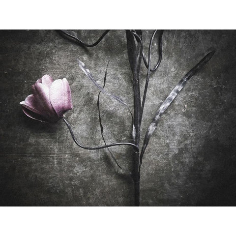 Lonely Black Modern Wood Framed Art Print by Lagaa, Kahar