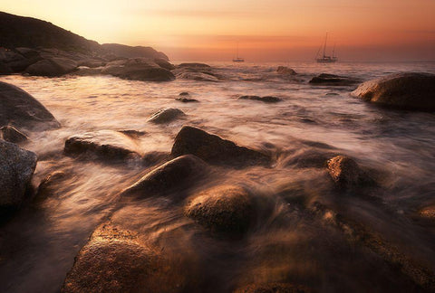 In The Morning Light Black Ornate Wood Framed Art Print with Double Matting by Rebustini, Luca