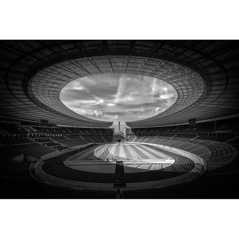 Window To Heaven Gold Ornate Wood Framed Art Print with Double Matting by Pfeiffer, Peter