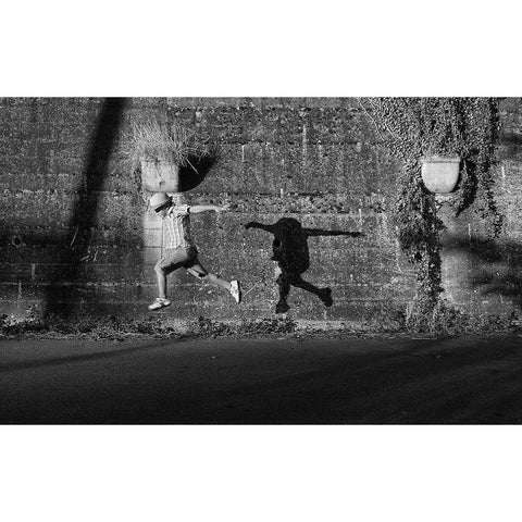 New Generation Black Modern Wood Framed Art Print by Ferrara, Carlo