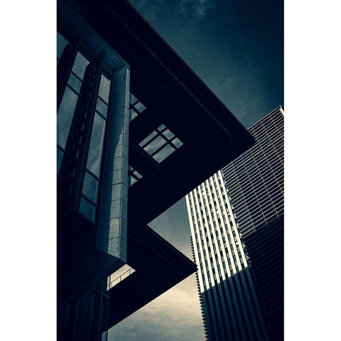 Edge Black Modern Wood Framed Art Print by Kataoka, Takao