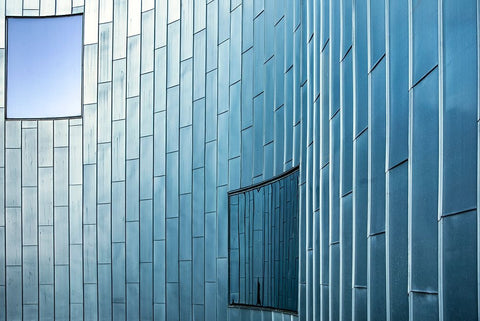 Lines And Frames Black Ornate Wood Framed Art Print with Double Matting by Wride, Linda