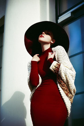 Elegance Is When The Inside Is As Beautiful As Outside White Modern Wood Framed Art Print with Double Matting by Bolgov, Ruslan