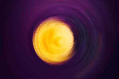 Violet Sun Artwork White Modern Wood Framed Art Print with Double Matting by Menhard, Ingo