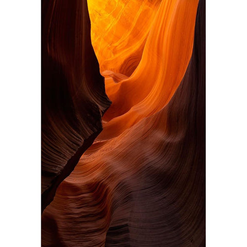 Antelope Canyon 3 Gold Ornate Wood Framed Art Print with Double Matting by Alicke, Bjoern