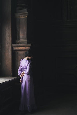 Sylvia Black Ornate Wood Framed Art Print with Double Matting by Gorecka, Dorota