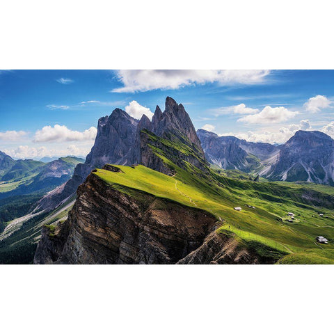 On The Edge Gold Ornate Wood Framed Art Print with Double Matting by Krivec, Ales