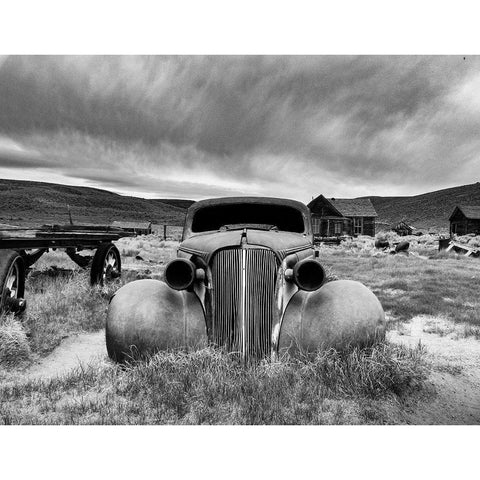 Bodie State Historic Park Black Modern Wood Framed Art Print with Double Matting by Aston, Pepa