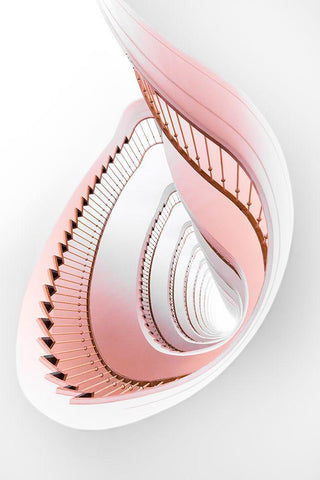 Soft Ice Black Ornate Wood Framed Art Print with Double Matting by Pk, Kay