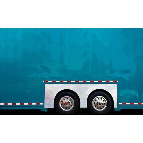Bus - Abbot Kinney Festival Venice California Black Modern Wood Framed Art Print by Orbach, Arnon