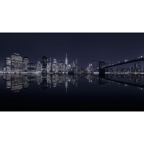 Never Sleeps (3) Black Modern Wood Framed Art Print with Double Matting by Ruiz Dueso, Jorge