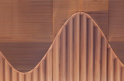 Wavelength Black Ornate Wood Framed Art Print with Double Matting by Van De, Jeroen