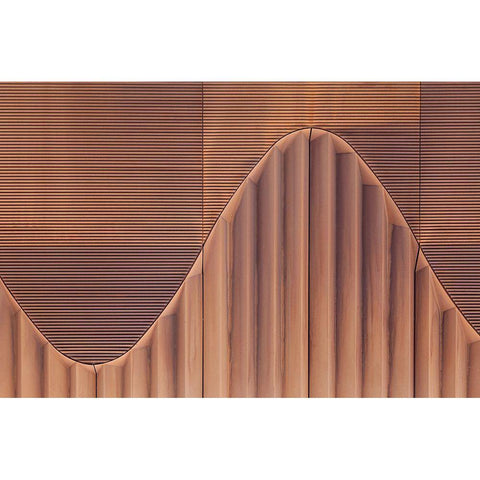 Wavelength Black Modern Wood Framed Art Print by Van De, Jeroen