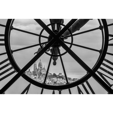 A View Through Time Black Modern Wood Framed Art Print with Double Matting by Raif, Joshua