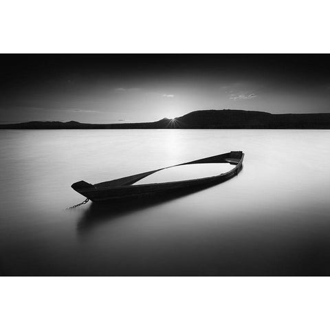 Zuratkul-Zen White Modern Wood Framed Art Print by Trakhtenberg, Mikhail