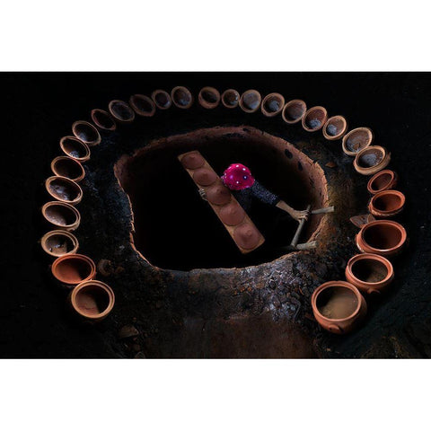 A?Apmlek White Modern Wood Framed Art Print by Baser, Caner