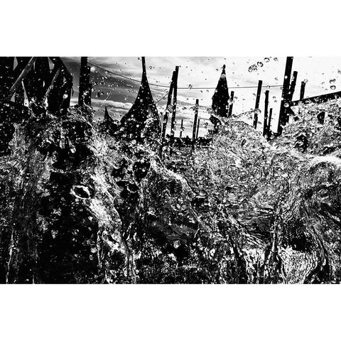 Venice,Italy Black Modern Wood Framed Art Print with Double Matting by Suzuki, Tatsuo